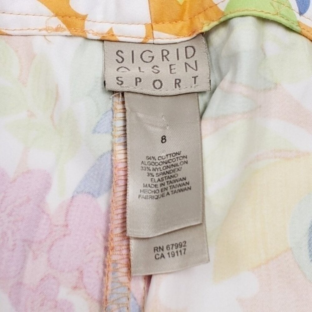 Sigrid Olsen Sport Womens Floral Pants Size 8 - Picture 7 of 7